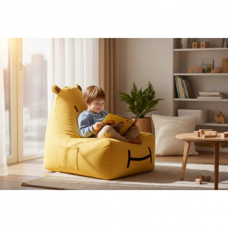 Бескаркасное кресло-персонаж БЕГЕМОТ