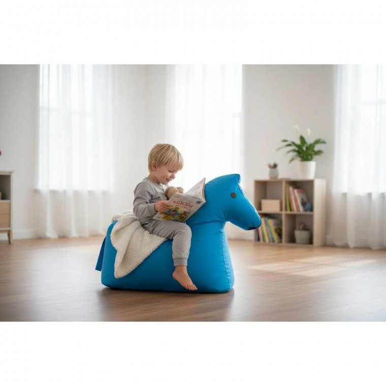 Бескаркасный пуф ЛОШАДКА