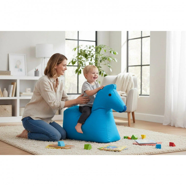 Бескаркасный пуф ЛОШАДКА