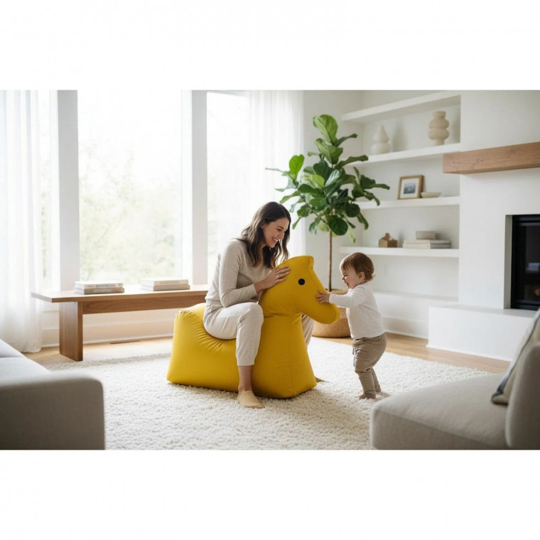 Бескаркасный пуф ЛОШАДКА