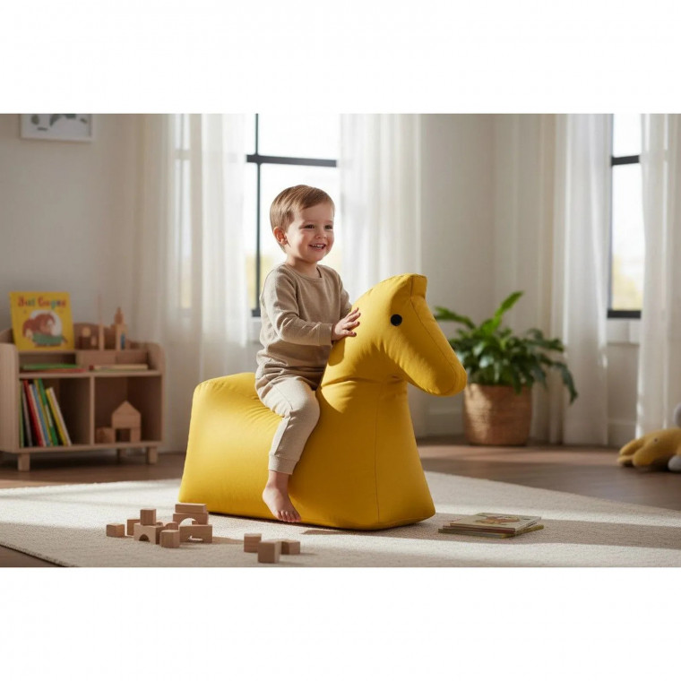 Бескаркасный пуф ЛОШАДКА