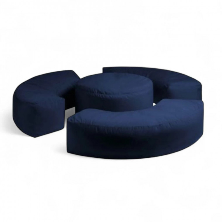 Комплект бескаркасных пуфов КОМБО