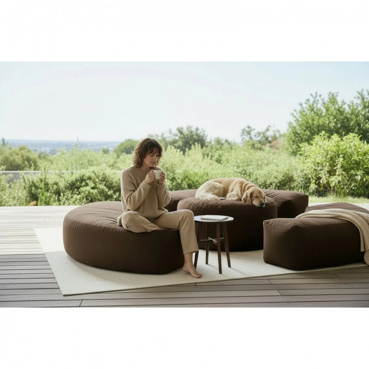 Комплект бескаркасных пуфов КОМБО