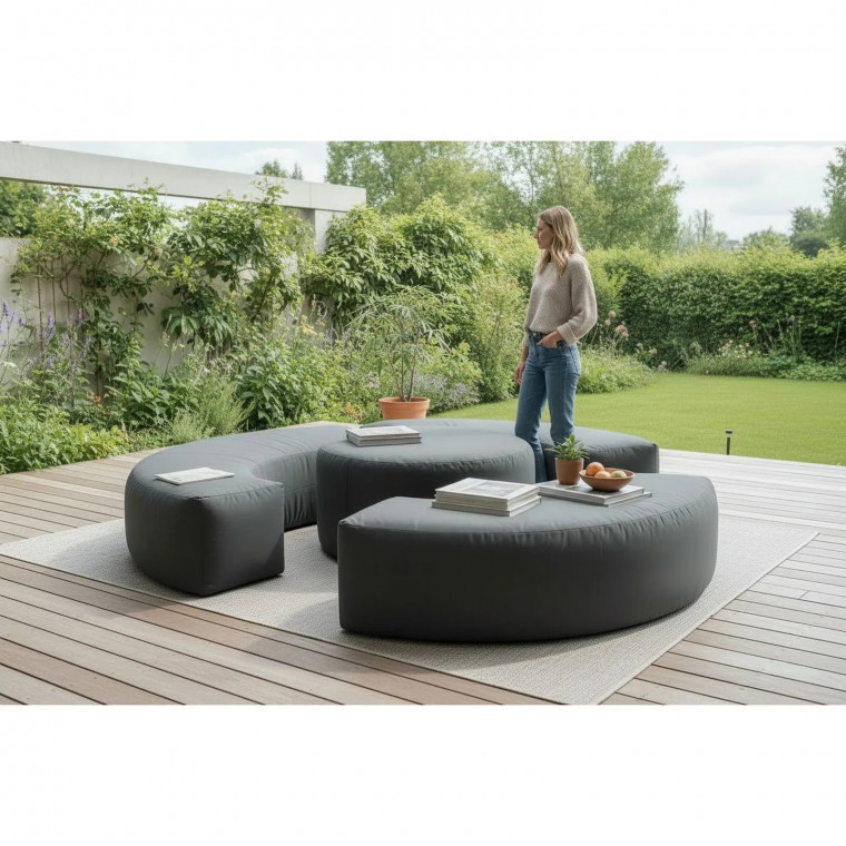 Комплект бескаркасных пуфов КОМБО