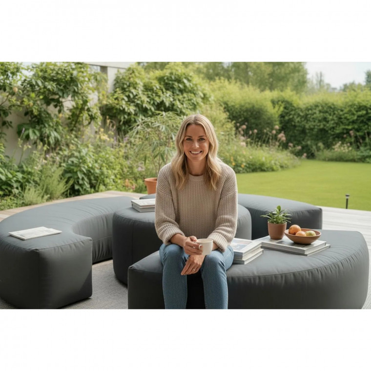 Комплект бескаркасных пуфов КОМБО