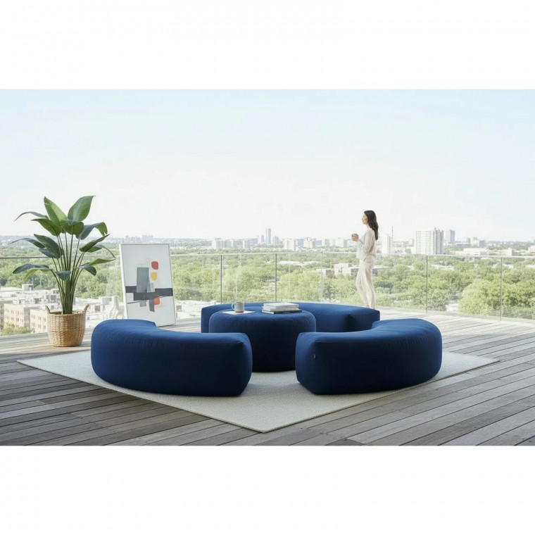 Комплект бескаркасных пуфов КОМБО