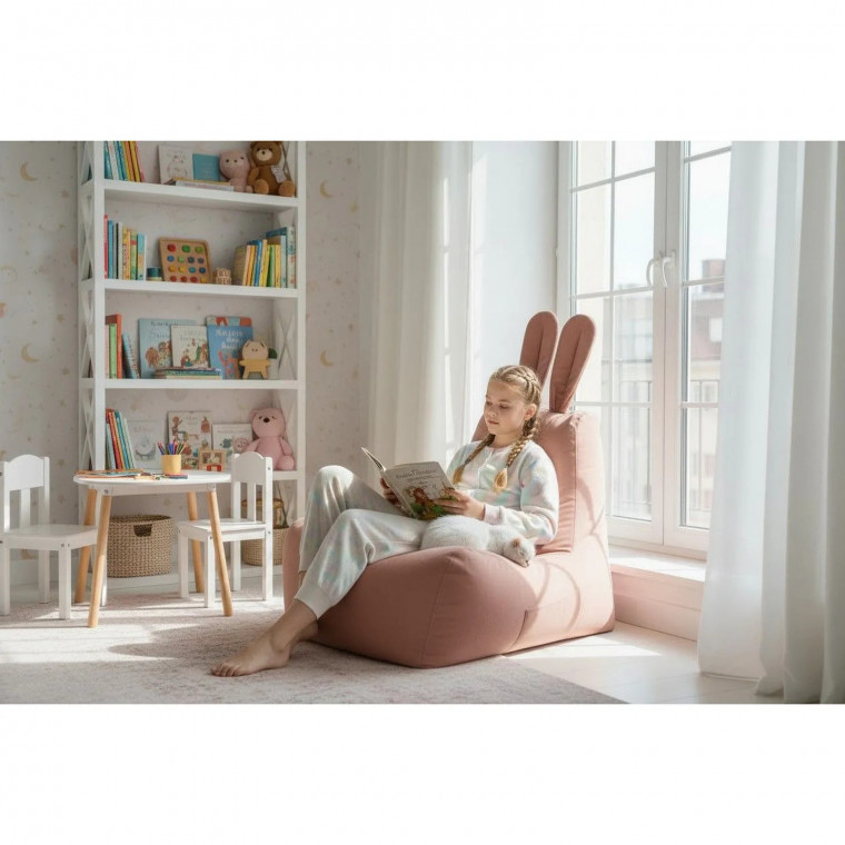 Бескаркасное кресло-персонаж ЗАЙЧИШКА