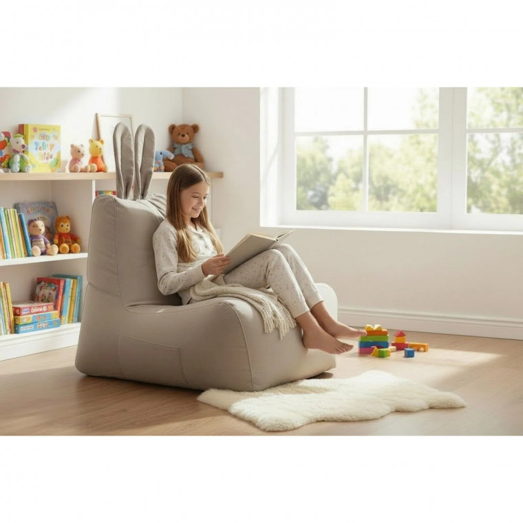 Бескаркасное кресло-персонаж ЗАЙЧИШКА