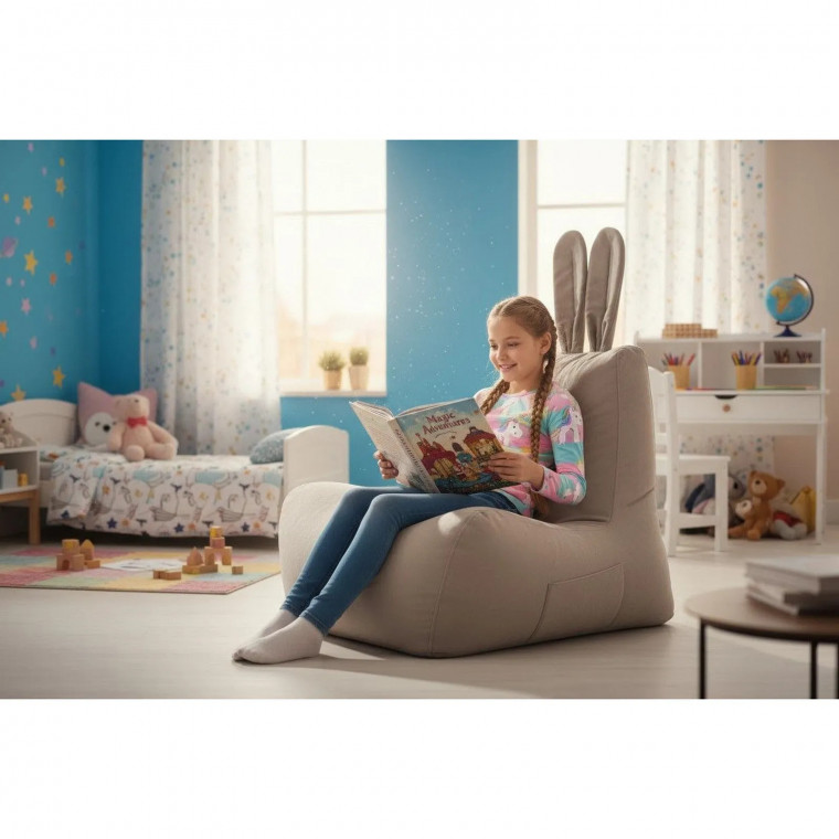 Бескаркасное кресло-персонаж ЗАЙЧИШКА