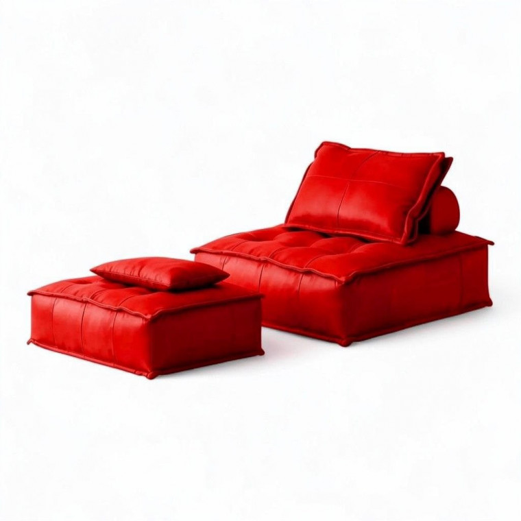 Бескаркасный диван-пуф ТОГА с оттоманкой