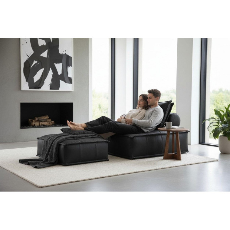 Бескаркасный диван-пуф ТОГА с оттоманкой