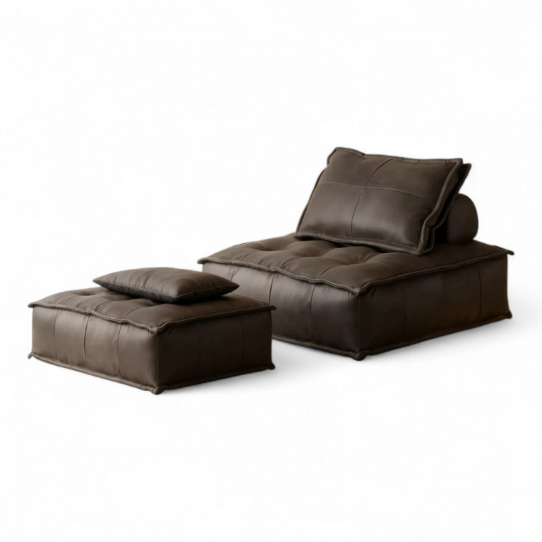 Бескаркасный диван-пуф ТОГА с оттоманкой