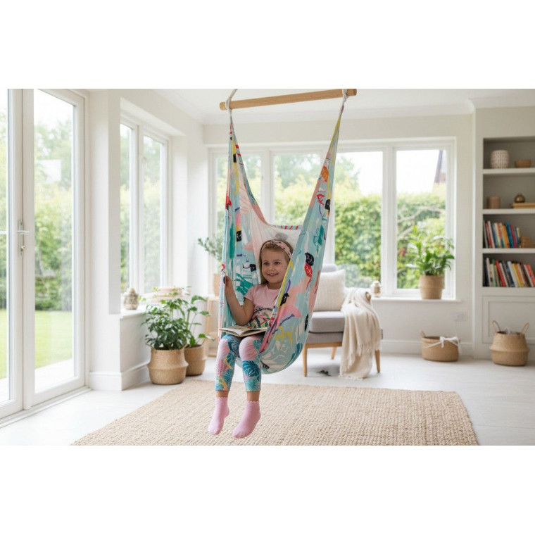 Детское ПОДВЕСНОЕ кресло-гамак (качели, кокон)