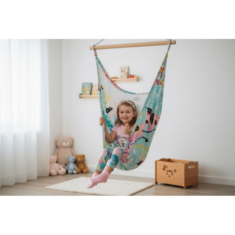 Детское ПОДВЕСНОЕ кресло-гамак (качели, кокон)