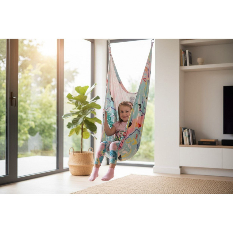 Детское ПОДВЕСНОЕ кресло-гамак (качели, кокон)
