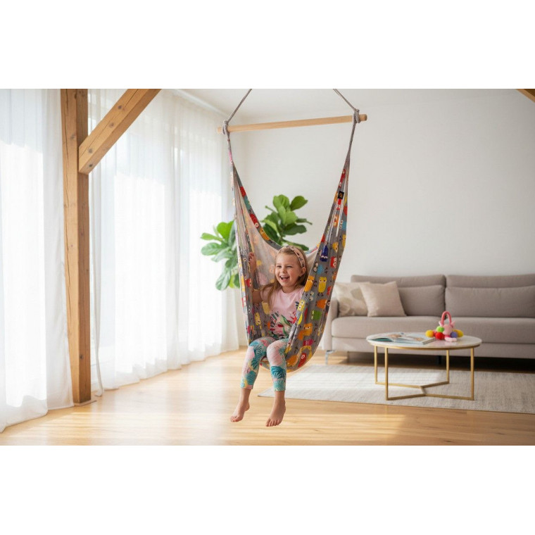 Детское ПОДВЕСНОЕ кресло-гамак (качели, кокон)