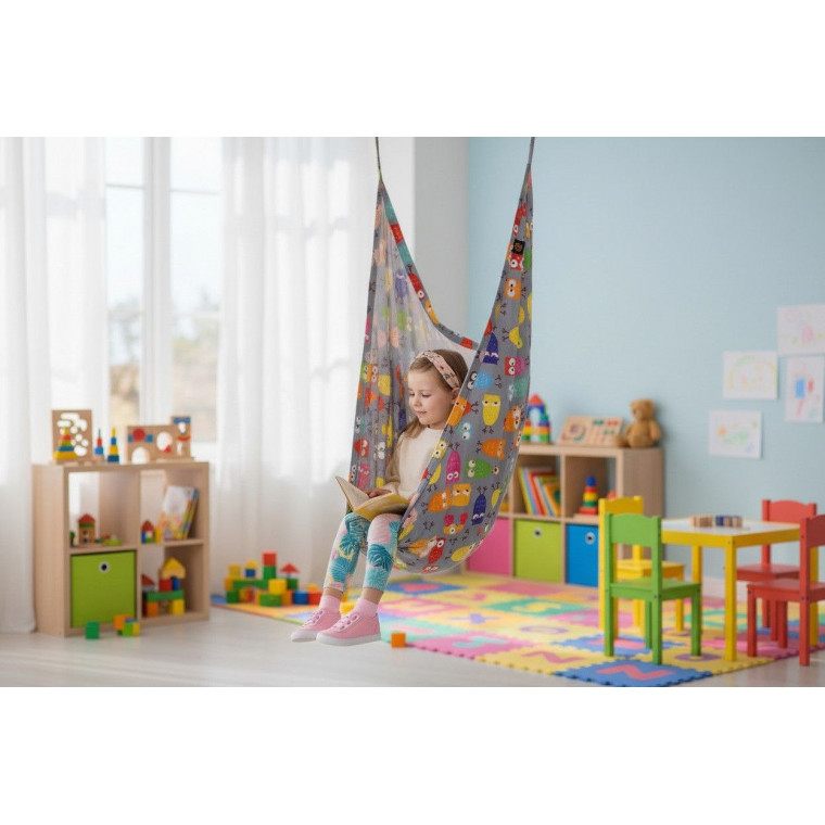 Детское ПОДВЕСНОЕ кресло-гамак (качели, кокон)