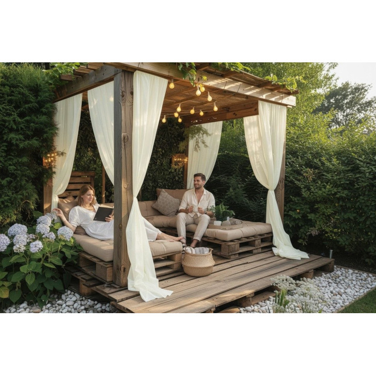 Легкие ШТОРЫ для беседки на штангу