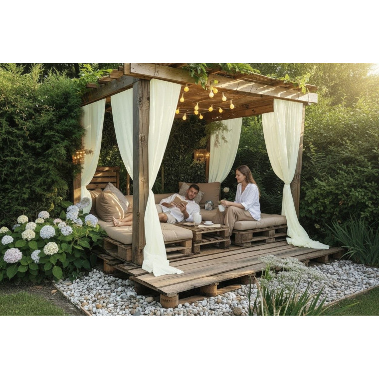 Легкие ШТОРЫ для беседки на штангу