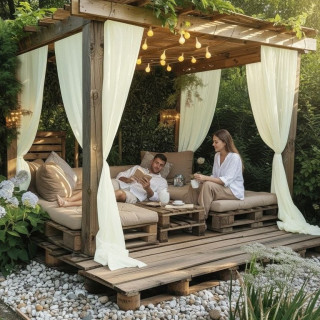 Легкие ШТОРЫ для беседки на штангу