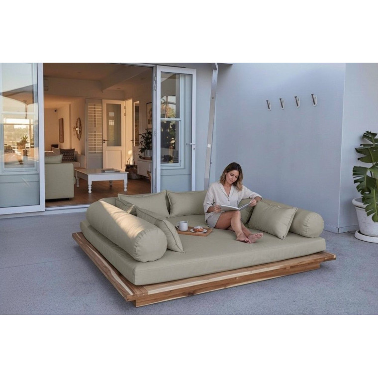 Комплект для садового лежака (матрас, подушки)