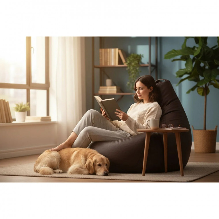 Кресло-мешок груша ЭКОКОЖА