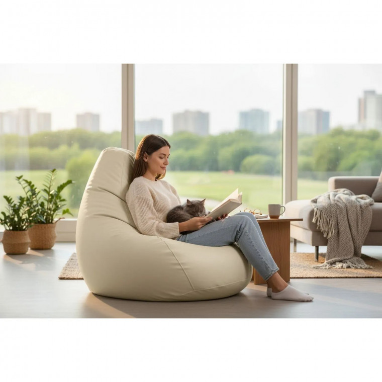 Кресло-мешок груша ЭКОКОЖА