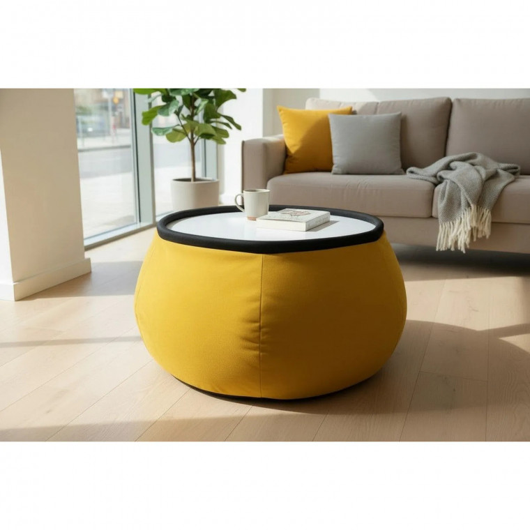 Бескаркасный пуф-столик ТОППЕР