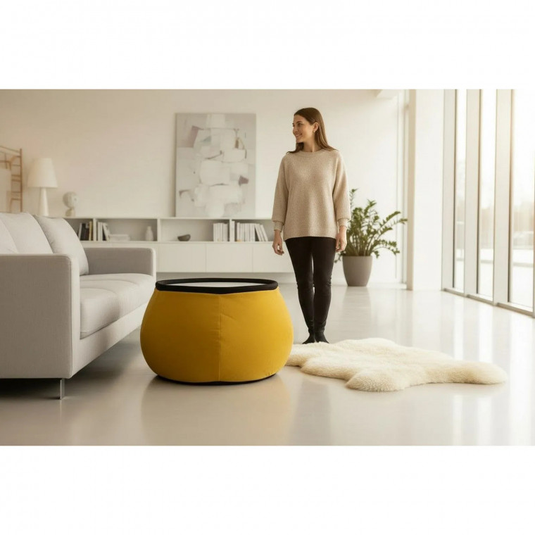 Бескаркасный пуф-столик ТОППЕР